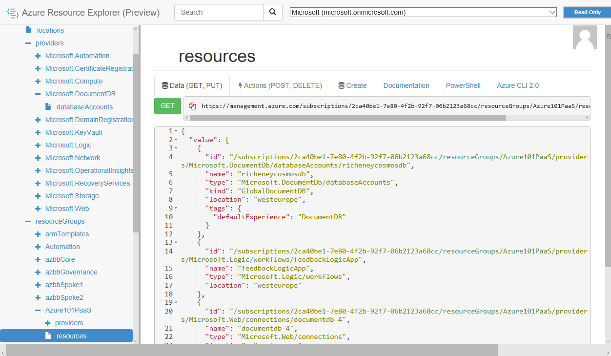 Resource Explorer